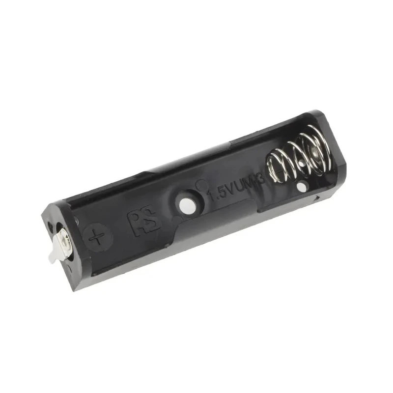 RS PRO AA Battery Holder Coil Spring, PCB Mount, Polypropylene Body, 57.2x16.4x14.8 mm, Model 611-9576