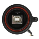 Bulgin USB Cable Female 5-Pin Socket to Female USB B, USB 2.0, 150 mm PX0843/B
