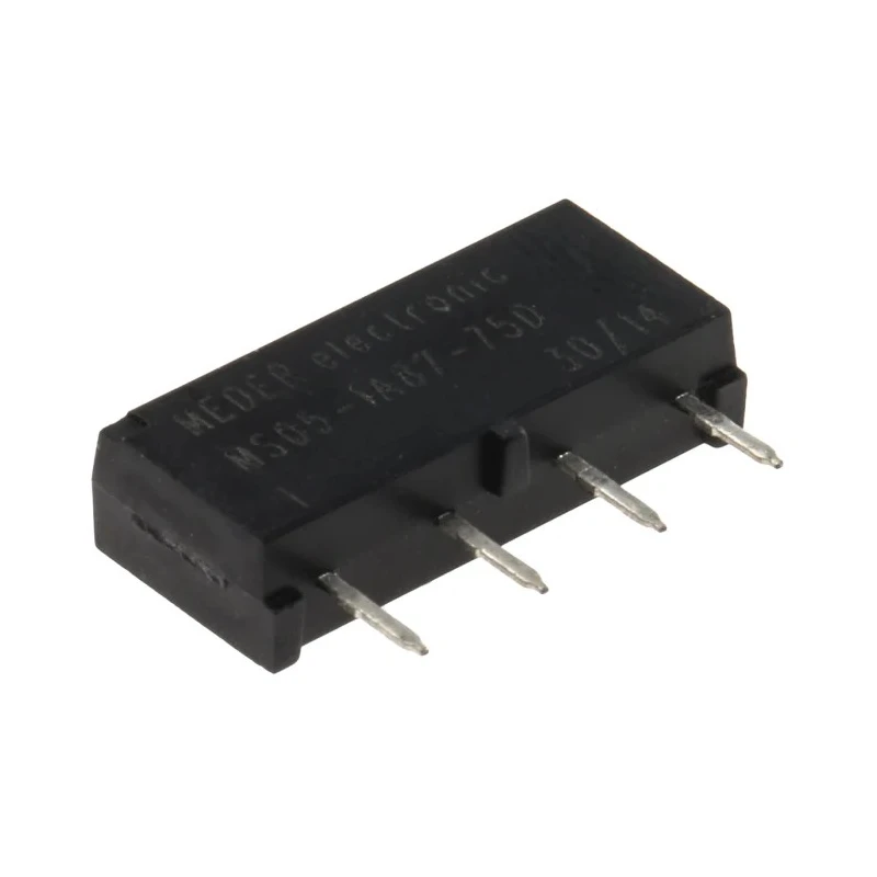 Meder Reed Relay SPNO Micro SIL Moulded Package 0.5A 5Vdc Coil 200Vdc Switching Voltage MS05-1A87-75D