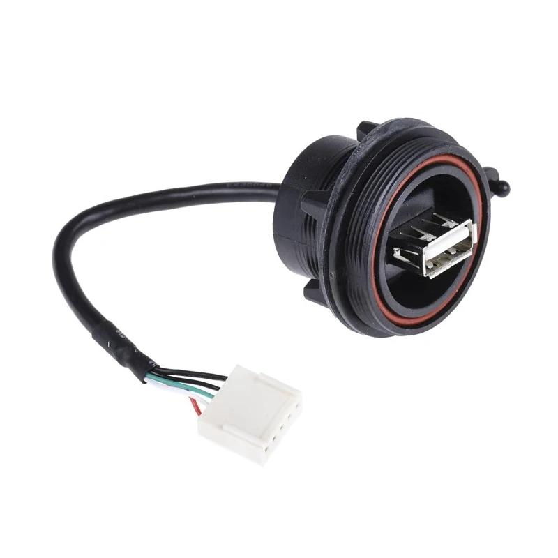 Bulgin USB Cable Female 5-Pin Socket to Female USB Type A USB 2.0 150mm PX0843/A