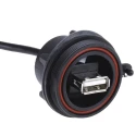 Bulgin USB Cable Female 5-Pin Socket to Female USB Type A USB 2.0 150mm PX0843/A