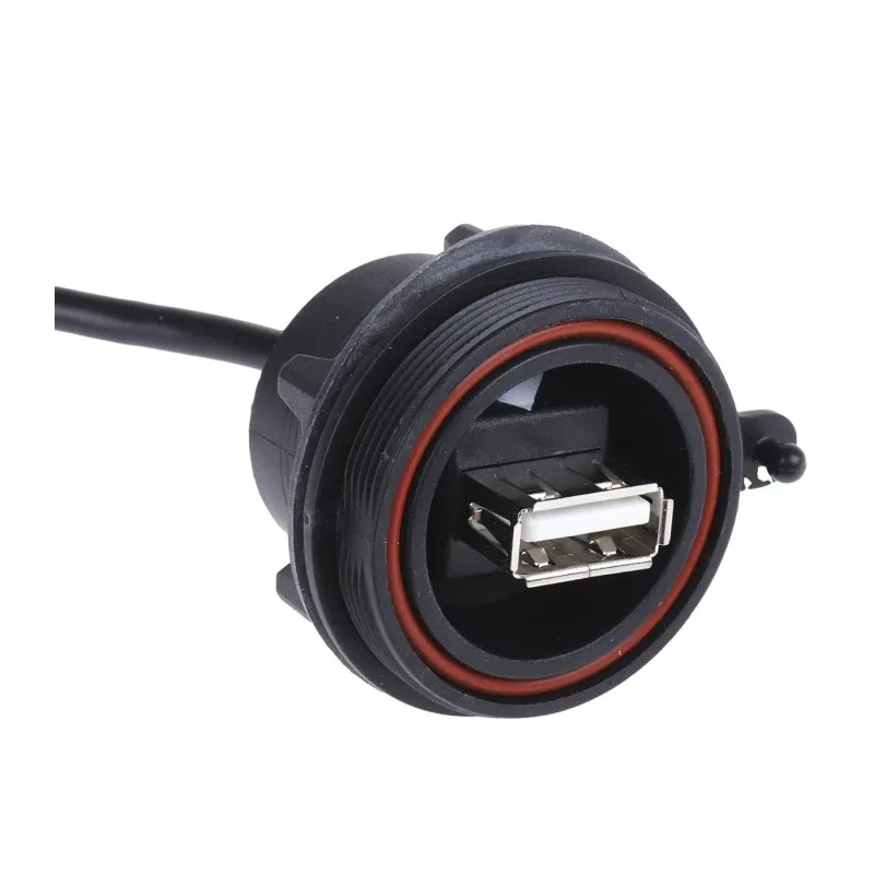 Bulgin USB Cable Female 5-Pin Socket to Female USB Type A USB 2.0 150mm PX0843/A
