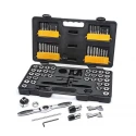 GearWrench 75-Piece Carbon Steel Tap & Die Set, 1/8 in - 1/2 in Taps, 1/8 in - 1/2 in Dies 3887
