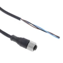Telemecanique Sensors Female 4 Way Straight to Unterminated Free End Sensor Actuator Cable, 5 m, Polyurethane XZCP1141L5