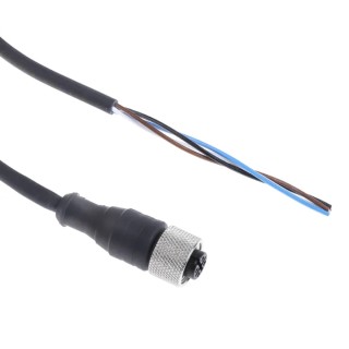 Telemecanique Sensors Female 4 Way Straight to Unterminated Free End Sensor Actuator Cable, 5 m, Polyurethane XZCP1141L5