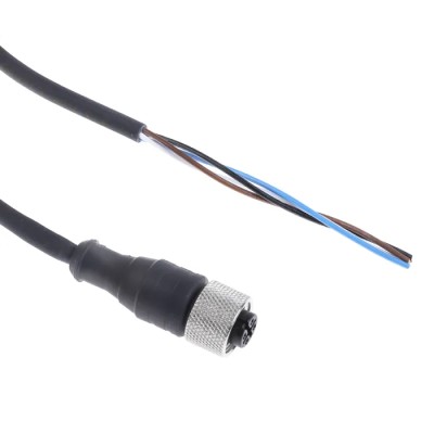 Telemecanique Sensors Female 4 Way Straight to Unterminated Free End Sensor Actuator Cable, 5 m, Polyurethane XZCP1141L5
