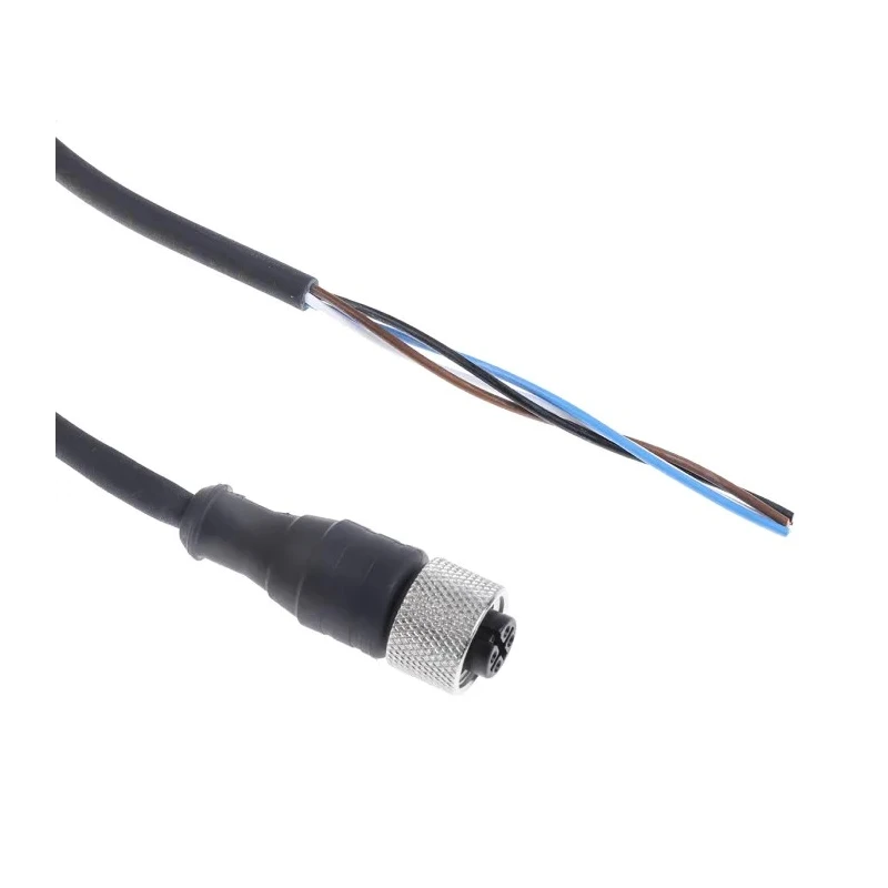 Telemecanique Sensors Female 4 Way Straight to Unterminated Free End Sensor Actuator Cable, 5 m, Polyurethane XZCP1141L5