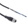 Telemecanique Sensors Female 4 Way Straight to Unterminated Free End Sensor Actuator Cable, 5 m, Polyurethane XZCP1141L5