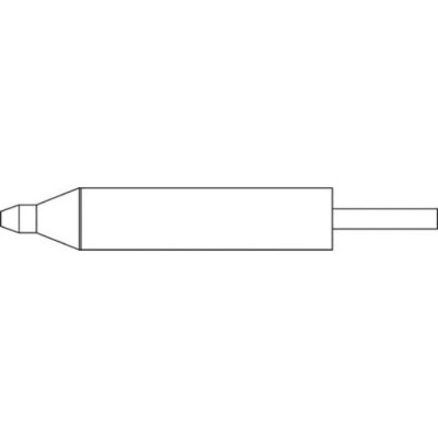 Metcal Desoldering Gun Tip Straight Conical Tip Series DxP for CV- Hand Pieces, CV-5200 Systems, MX-DS1, MX-5200 H5-DS