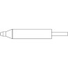 Metcal Desoldering Gun Tip Straight Conical Tip Series DxP for CV- Hand Pieces, CV-5200 Systems, MX-DS1, MX-5200 H5-DS