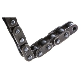 Witra 08B-1 Roller Chain, 5 m Length, 17 mm Pin Length, 12.7 mm Pitch, Steel, ISO 606 (DIN 8187) CW08B