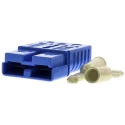 Anderson Power Products SB Series 2 Way Male Battery Connector, Straight Feed Through 600V 120A 6801G1