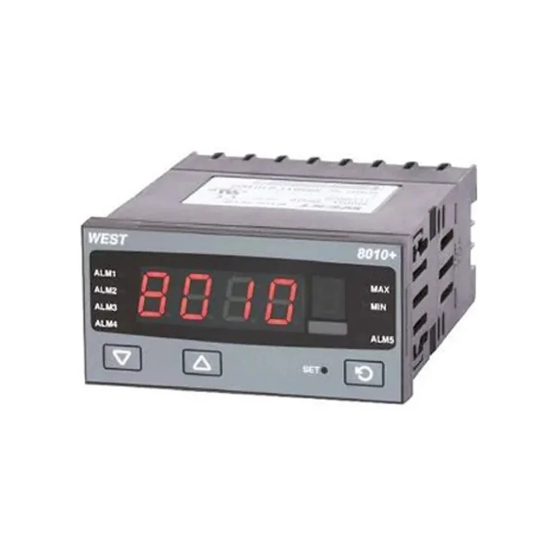 West Instruments DIN Rail PID Temperature Controller 1 Input, 2 Output Relay 24V ac/dc 2A P8010-1100-0210