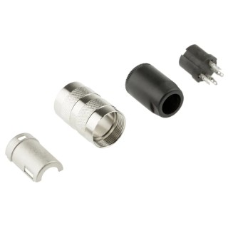 Amphenol Industrial signalmate C091 4 Pole Straight M16 DIN Socket 5A 300V IP40 Screw-On Cable T3301 001 RS