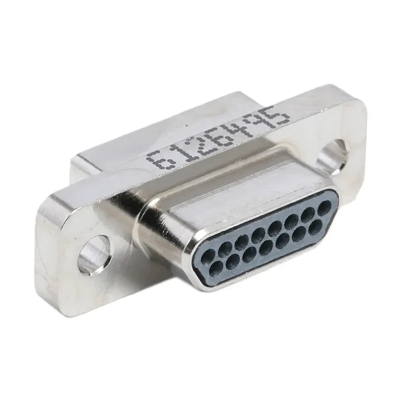 Glenair 15 Way Straight Panel Mount Micro-D Aluminium Housing D-Sub Connector Male MWDM2L-15PSB