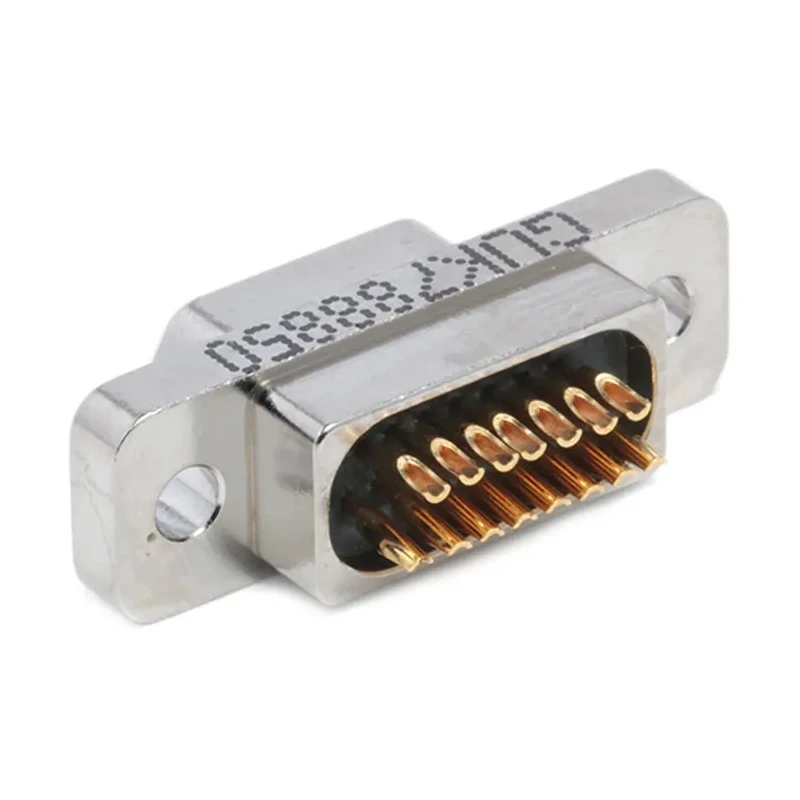 Glenair 15 Way Straight Panel Mount Micro-D Aluminium Housing D-Sub Connector Male MWDM2L-15PSB