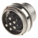 Amphenol Industrial signalmate C091 6 Pole Straight M16 DIN Plug 5A 300V IP40 Screw-On Panel Mount T3402 000 RS