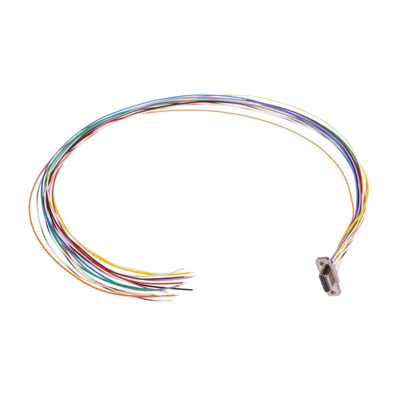 Glenair 15 Way Straight Through Hole Micro-D Male D-Sub Connector, Jack Screw Mount, Liquid Crystal MWDM2L-15P-6E5-18B