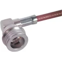 Huber+Suhner QN Series Coaxial Connector Cable Male, 50 Ω, Right Angle Body Solder 16_QN-50-7-1/133_NE