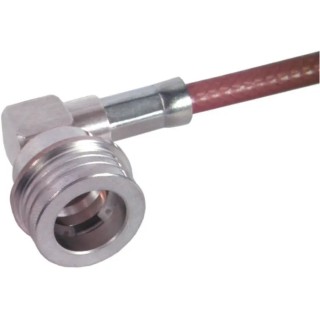 Huber+Suhner QN Series Coaxial Connector Cable Male, 50 Ω, Right Angle Body Solder 16_QN-50-7-1/133_NE