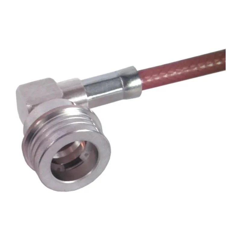 Huber+Suhner QN Series Coaxial Connector Cable Male, 50 Ω, Right Angle Body Solder 16_QN-50-7-1/133_NE