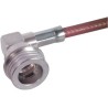 Huber+Suhner QN Series Coaxial Connector Cable Male, 50 Ω, Right Angle Body Solder 16_QN-50-7-1/133_NE