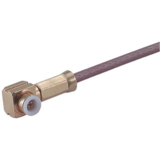 Huber+Suhner MMBX Series Coaxial Connector Cable Male MMBX 50 Ω Right Angle Body Solder 16_MMBX-50-2-1/111_NE