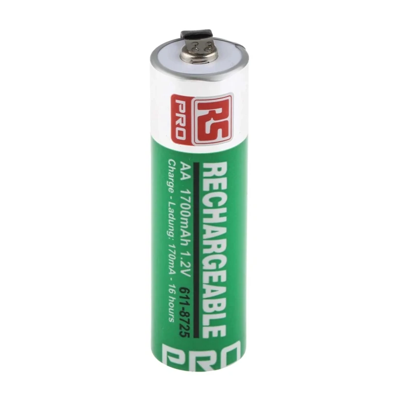 Sanyo Rechargeable AA NiMH Battery 1.7 Ah 1.2 V Tagged 50.5mm Height 14.5mm Diameter 611-8725