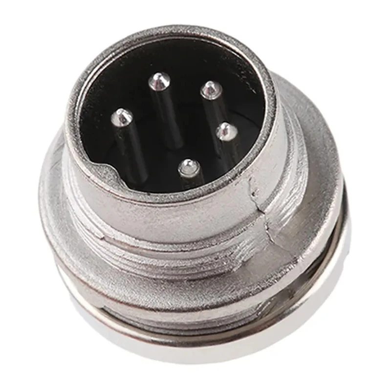 Amphenol Industrial signalmate C091 5 Pole Straight M16 DIN Plug, 5A, 300V, IP40, Screw-On, Panel Mount T3362 000 RS