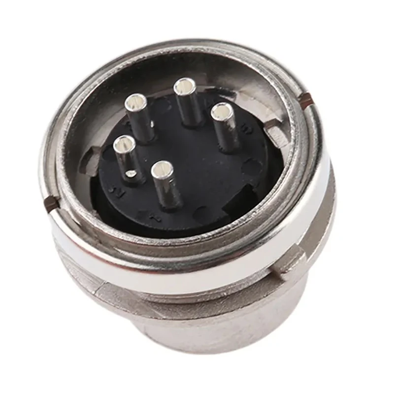 Amphenol Industrial signalmate C091 5 Pole Straight M16 DIN Plug, 5A, 300V, IP40, Screw-On, Panel Mount T3362 000 RS