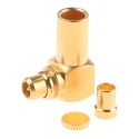 Huber+Suhner MMCX Series Coaxial Connector Cable, Male MCX, 50 Ω, Right Angle Body Crimp 16_MMCX-50-1-1/111_OE