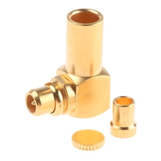 Huber+Suhner MMCX Series Coaxial Connector Cable, Male MCX, 50 Ω, Right Angle Body Crimp 16_MMCX-50-1-1/111_OE