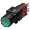 Siemens Push Button Switch, Momentary, Panel Mount, 16 mm Cutout, IP65, 250 V AC/DC, 10A, Round Actuator 3SB2202-0AG01