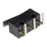 Omron Ultra Subminiature Hinge Lever Micro Switch, SPDT, 100mA, 30V dc, Right Angle PCB Terminal, IP40 D2F-01L-A