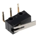 Omron Ultra Subminiature Hinge Lever Micro Switch, SPDT, 100mA, 30V dc, Right Angle PCB Terminal, IP40 D2F-01L-A