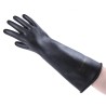 Polyco Healthline Chemprotec Black Rubber Work Gloves Size 9 Latex Coating SC104/09