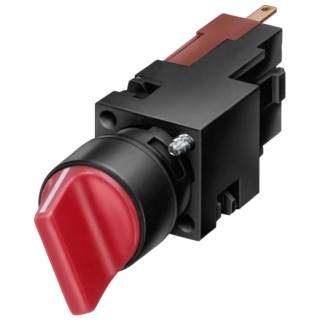 Siemens Latching Selector Switch 2 Positions NO Contact Quick Connect Terminals 3SB2202-2AB01
