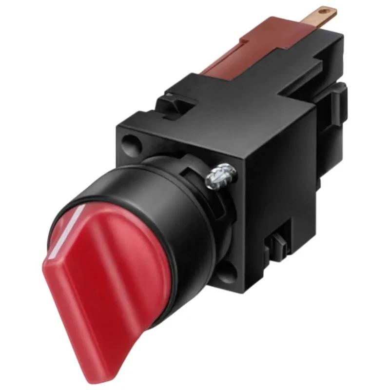 Siemens Latching Selector Switch 2 Positions NO Contact Quick Connect Terminals 3SB2202-2AB01