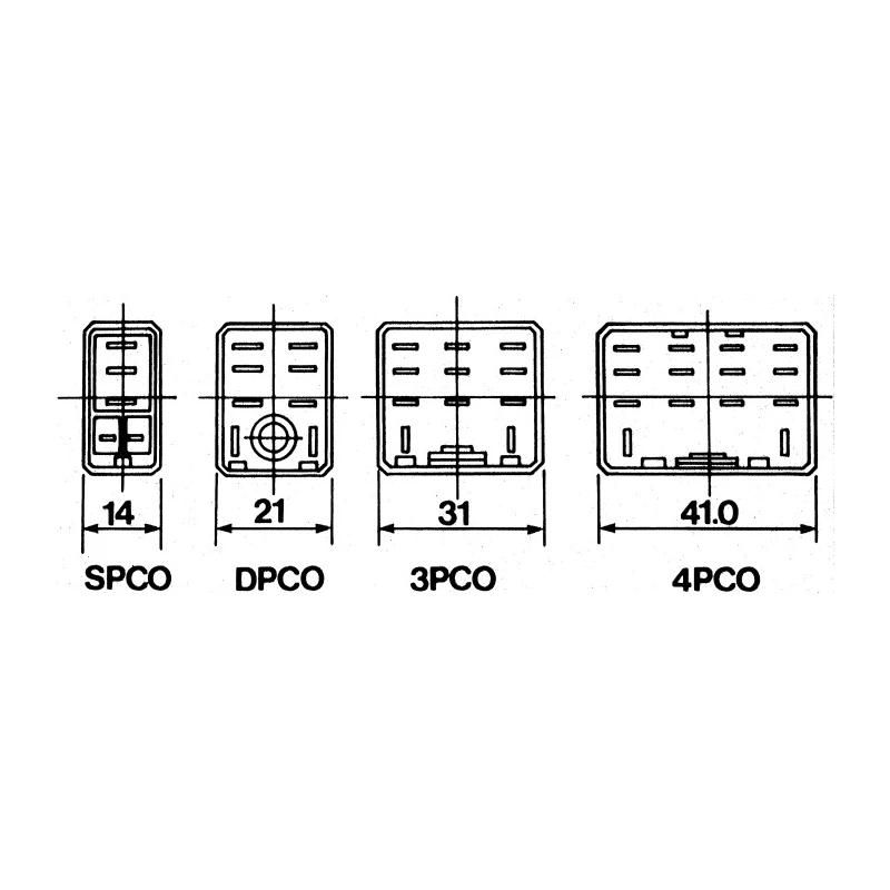 RS PRO Plug-in Power Relay 110V AC Coil Voltage 12A Switching Current 4PDT 613-3689