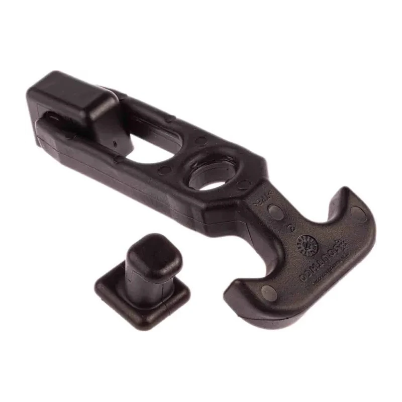 Southco Black Rubber, Plastic Pressure Catch 122.0mm Length, 25.4mm Width, Maximum Force 98N F7-52