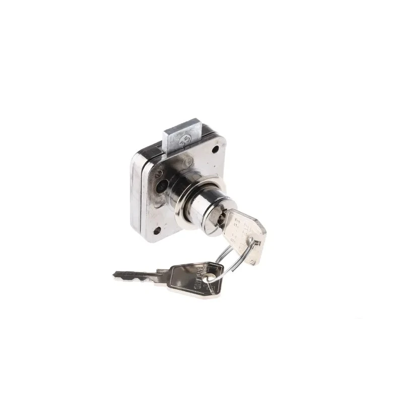Euro-Locks a Lowe & Fletcher group Company Chrome Finish Keyed Sliding Door Lock Panel to Tongue 22 mm Panel Cutout 5665532