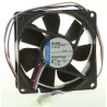 ebm-papst 8400 N Series Axial Fan 12V DC 500mW 41mA 33 m³/h Air Flow 80mm Square Frame 25mm Depth 8412 N/2GLE-256