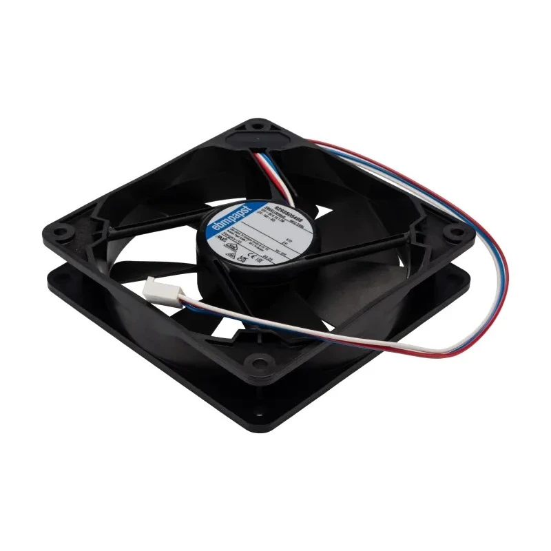 ebm-papst 4400 F Series Axial Fan, 12V DC, 94 m³/h Air Flow, 1.25 W Power, 100 mA Max Current, 119 mm Frame 4412 F/2GL-489