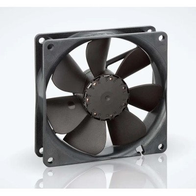 ebm-papst 3400 N Series Axial Fan, 12V dc, 1.1 W, 61 m³/h, 1950 rpm, IP20, Sleeve Bearing, 92 mm 92 mm 25 mm 