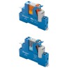 Finder 4C Series Interface Relay, DIN Rail Mount, 12V AC Coil, DPDT Contact Configuration, 90mA Coil 4C.02.8.012.0060SPA