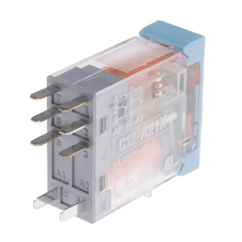 Releco PCB Power Relay 12V DC Coil 5A Switching Current DPDT C12A21X12D