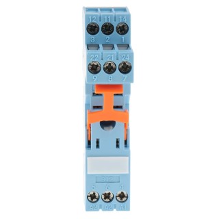 Releco 8 Way 250V AC DIN Rail Relay Socket for IRC Series S-12