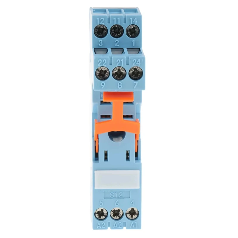 Releco 8 Way 250V AC DIN Rail Relay Socket for IRC Series S-12
