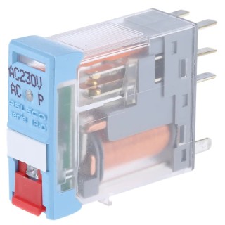 Releco PCB Power Relay 230V ac Coil 5A Switching Current DPDT C12A21X230A