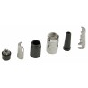 Amphenol Industrial signalmate C091 12 Pole Straight M16 DIN Socket 3A 150V IP40 Screw-On Cable T3636 001 RS